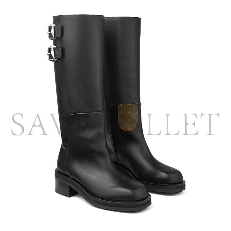 Ji*y Ch* brooklyn knee boot 50 black leather knee-high boots brooklynkb50wlz